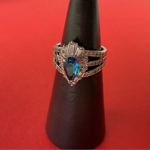 Bomb Party RBP6465 “Dazzling Lights” LC Tourmaline on Rhodium Size 7&9 Ring NWT